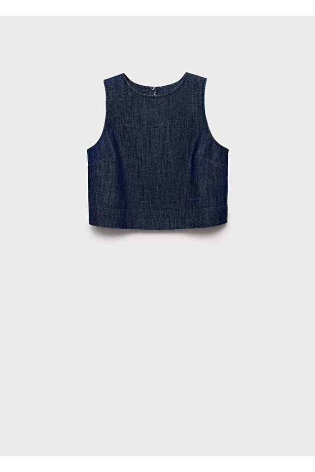 Rinse wash denim crop bluz - 3