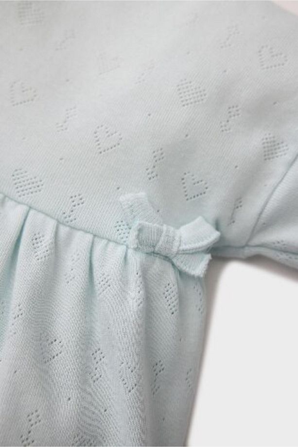 Kız Bebek Pijama Takımı Ribana Uzun Kollu Üst Beli Lastikli Uzun Alt E0766A525SP - 6