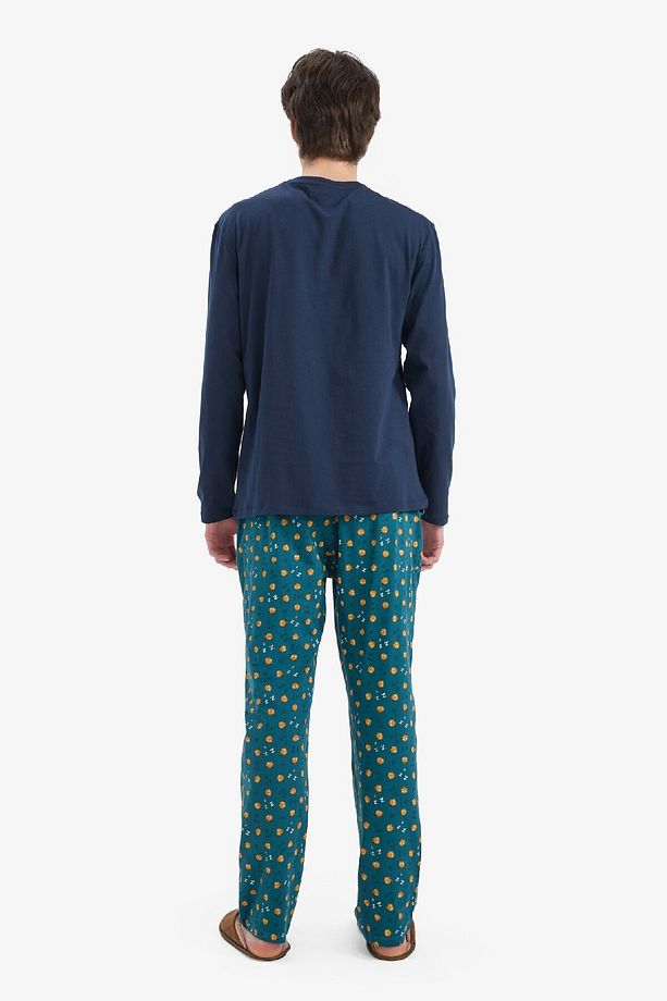 Garfield Pijama Takımı Regular Fit Uzun Kollu Üst Esnek Belli Uzun Alt E0515ax25sp - 7
