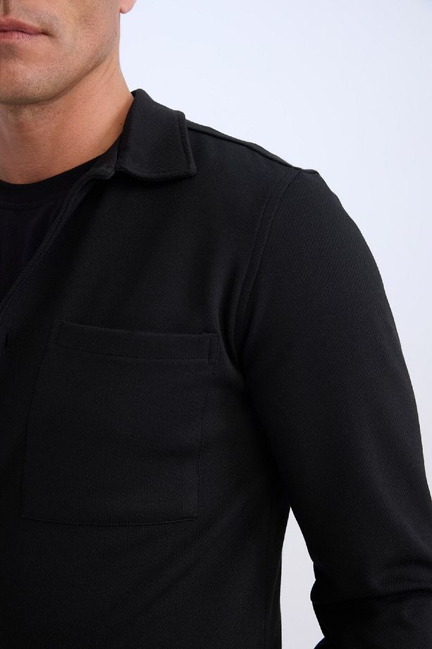 Regular Fit Polo Yaka Gömlek Ceket D7243ax25sp - 5