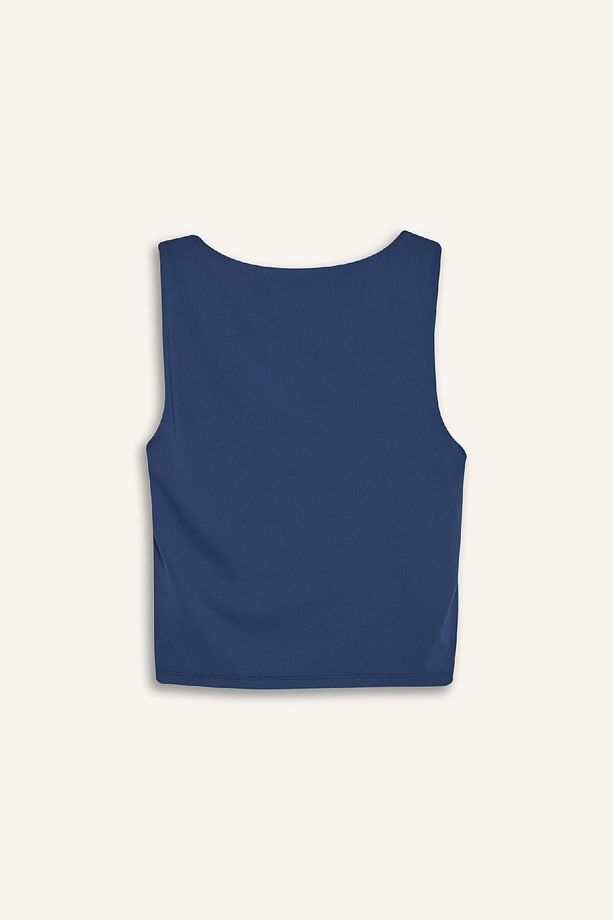 Slim Fit Dar Kesim Basic Düz Kare Yaka Atlet C2622ax25sp - 3