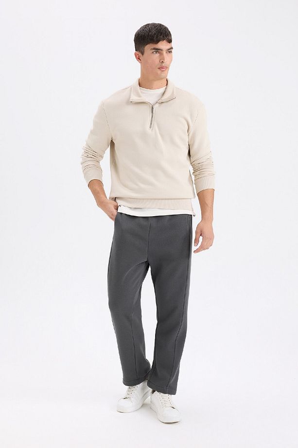 Regular Fit Eşofman Altı Beli Lastikli Basic Düz Cepli Düz Paça D9707ax24au - 1