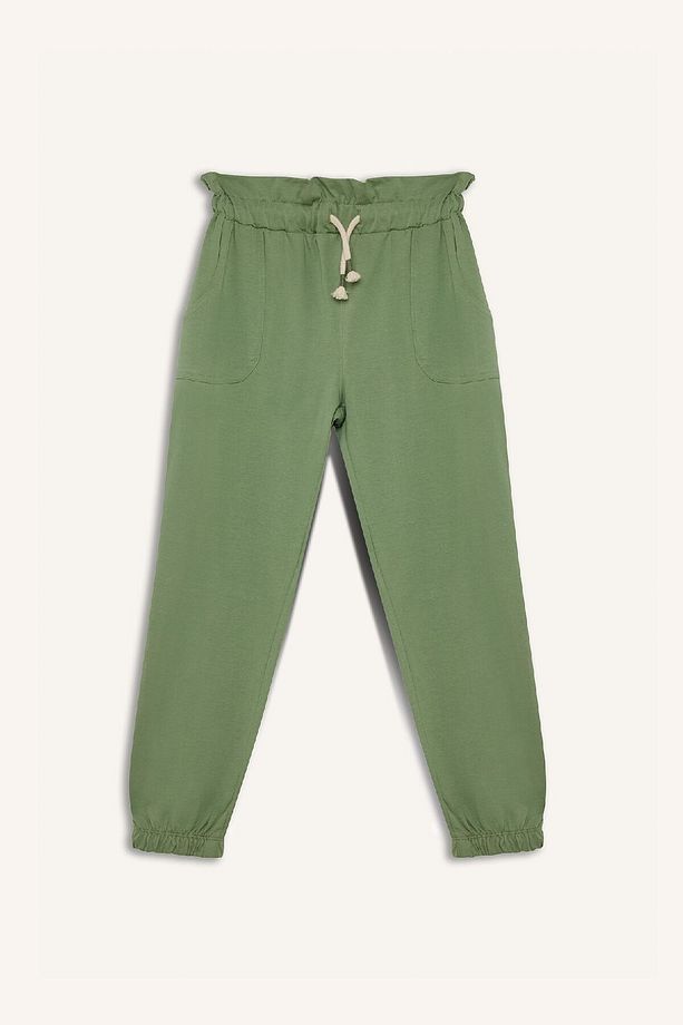 Kız Çocuk Esnek Belli Cepli Jogger Eşofman Altı Z8779a625sm - 7