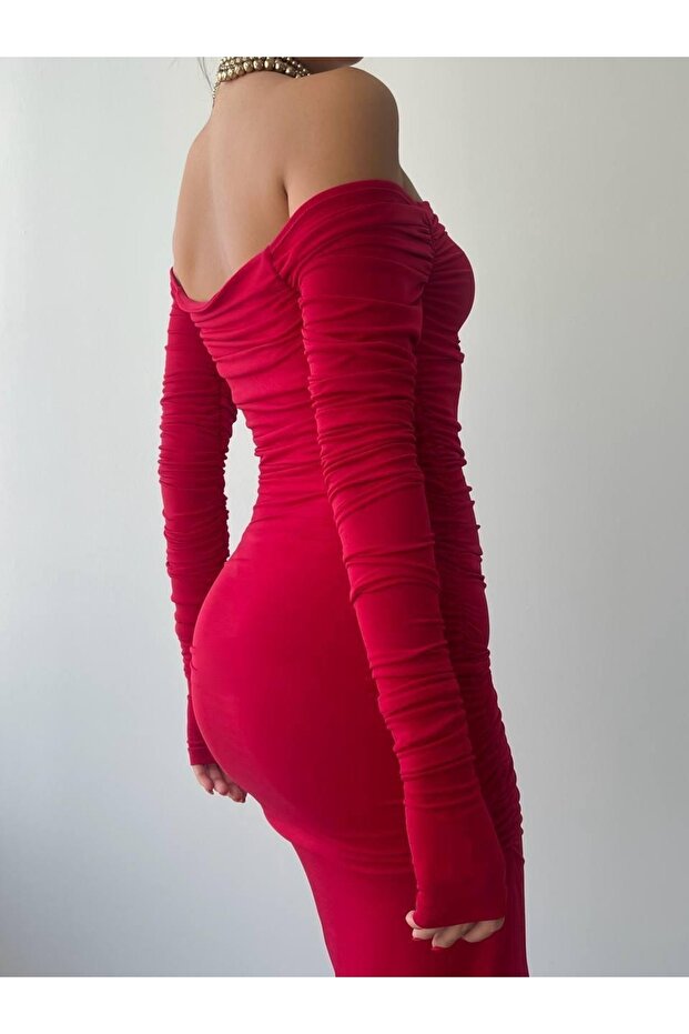 Vasco Madonna Drapeli Elbise - 5