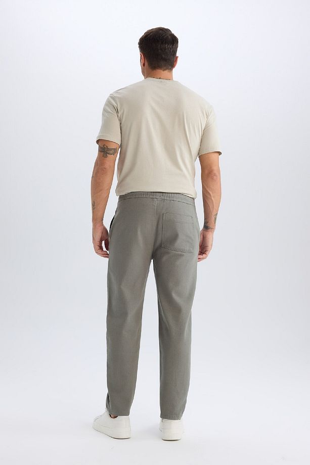 %100 Pamuk Regular Fit Normal Kesim Yazlık Jogger Pantolon D1045ax25sp - 6