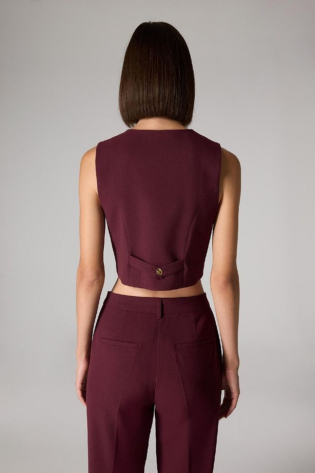 Sorbe X Regular Fit V Yaka Düğmeli Blazer Yelek D9928ax24au - 6