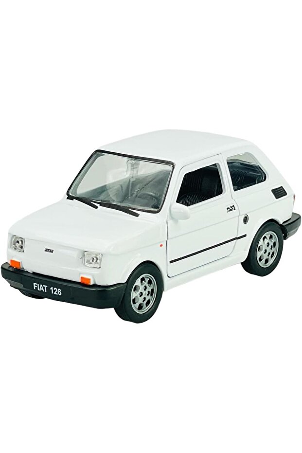 سيارة معدنية مرخصة من طراز Fiat 126p Pull Drop (1:34) (حدد اللون)