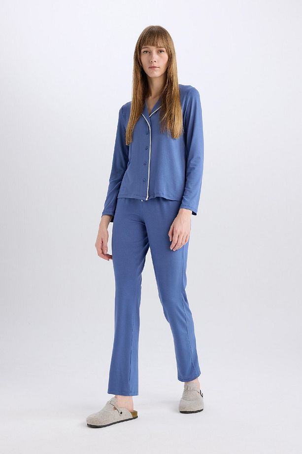 Pijama Takımı Regular Fit Uzun Kollu Üst Uzun Alt-fall In Love E1804ax24wn - 2