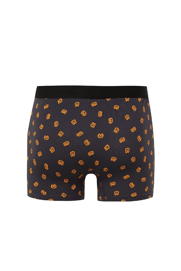 Regular Fit Bal Kabağı Baskılı 3lü Boxer E0038ax24wn - 3
