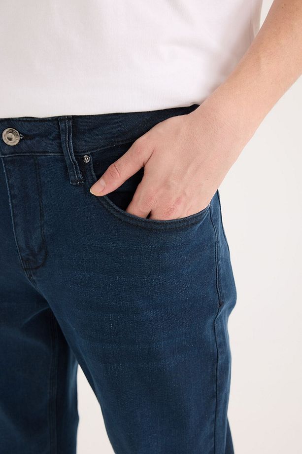 Sergio Regular Fit Normal Kalıp Normal Bel Boru Paça Jean Pantolon W7086az25sp - 5
