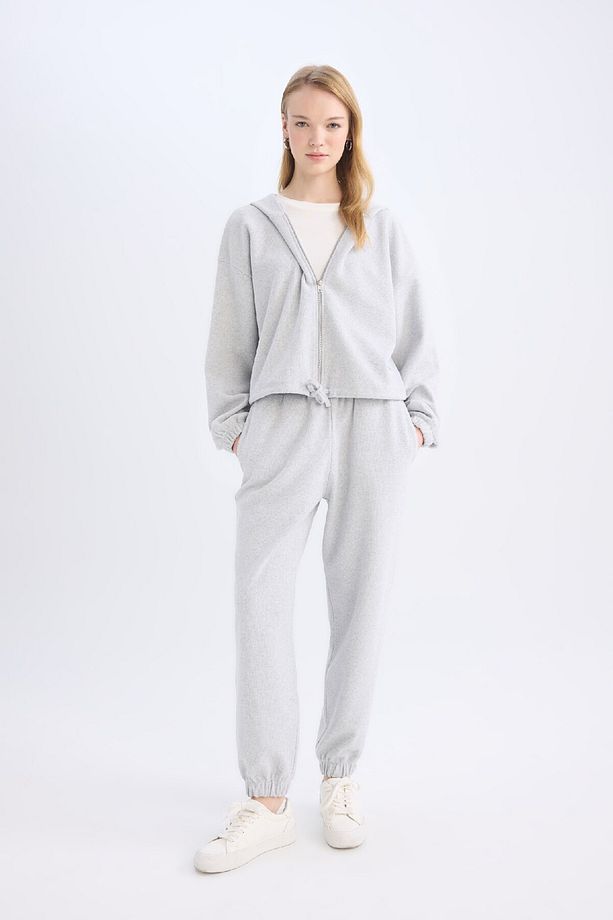 Coool Basic Düz Jogger Eşofman Altı Beli Paçası Lastikli E1478ax24wn - 1
