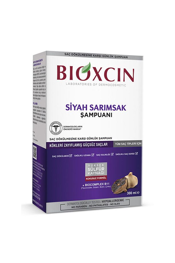 Saç Dökülmesine Karşı Siyah Sarımsak Şampuanı 300 ml - 100 ml Şampuan HEDİYE - 8