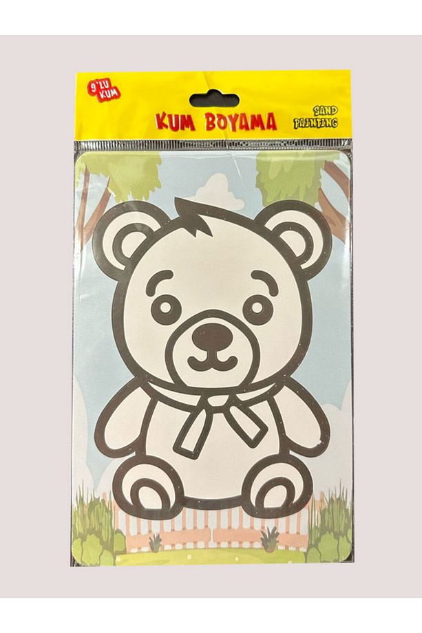 Renkli Kum Boyama Seti Çeşitli Görseller A5 Boyut (10'lu Set) - 8