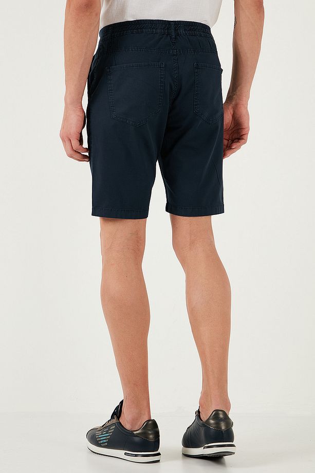 Pamuklu Slim Tapered Bermuda Şort Erkek ŞORT 4503S67SMILANO - 7
