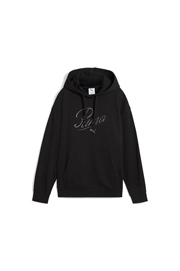 Essentials Script Kadın Siyah Sweatshirt (688072-01) - 1