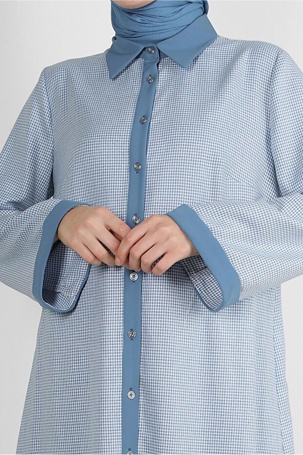 BUTTON LONG TUNIC WITH BUTTON BACK 43793 - 4