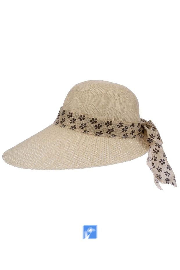 Moon Brimmed Women's Mercerized Hat (Contraction Rope Available Inside)