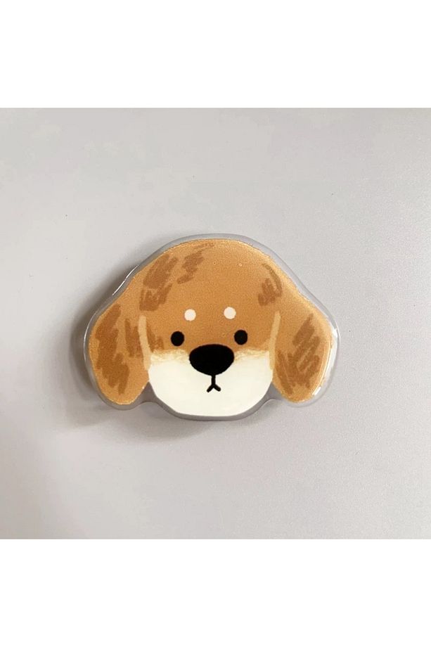 Popsocket Telefon Tutacağı Köpek Desenli Sevimli Yapışkanlı Masaüstü Stand için Tutacak - 1