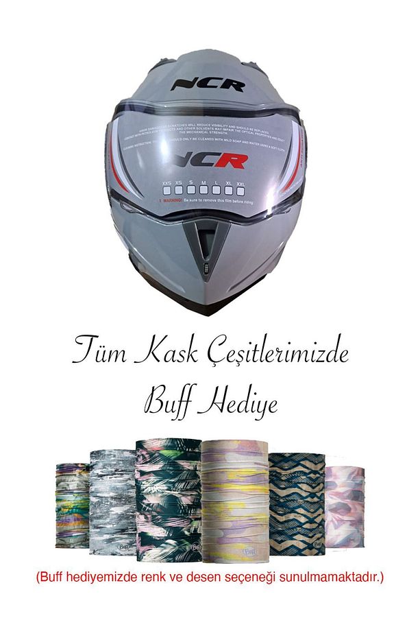 Çene Açılır Kask Gri Ece Belgeli Cool Gray - 1