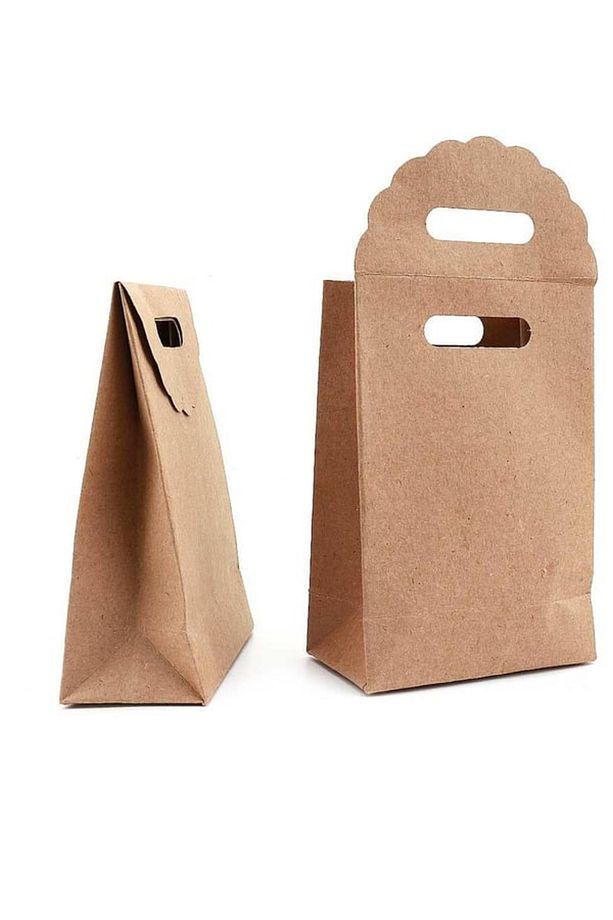 El Geçe Kraft Poşet 30x40cm 1 Adet Kapalı Poşet Yapışkanlı Hediye Poşeti 1 Ad. - 5