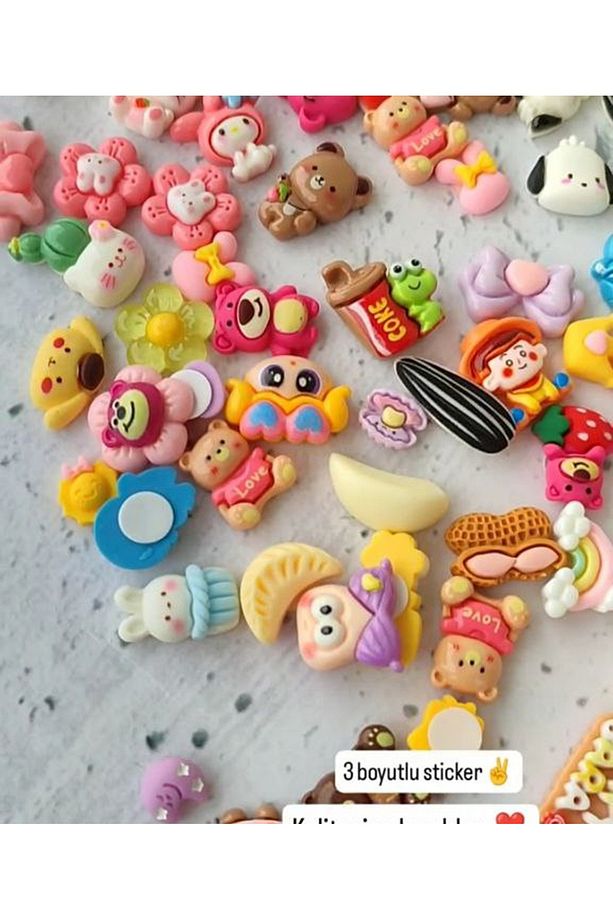10 ADET LÜKS 3D STİCKER YAPIŞKANLI - 7