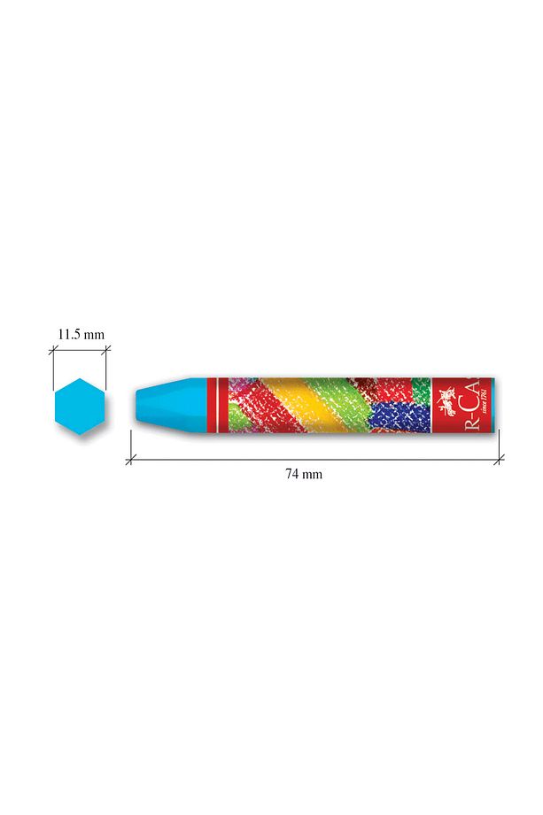 Pastel Boya 12 Renk 11.5 Mm Kalınlık Canlı Ve Örtücü Renkler Isıya Dayanıklı - 6