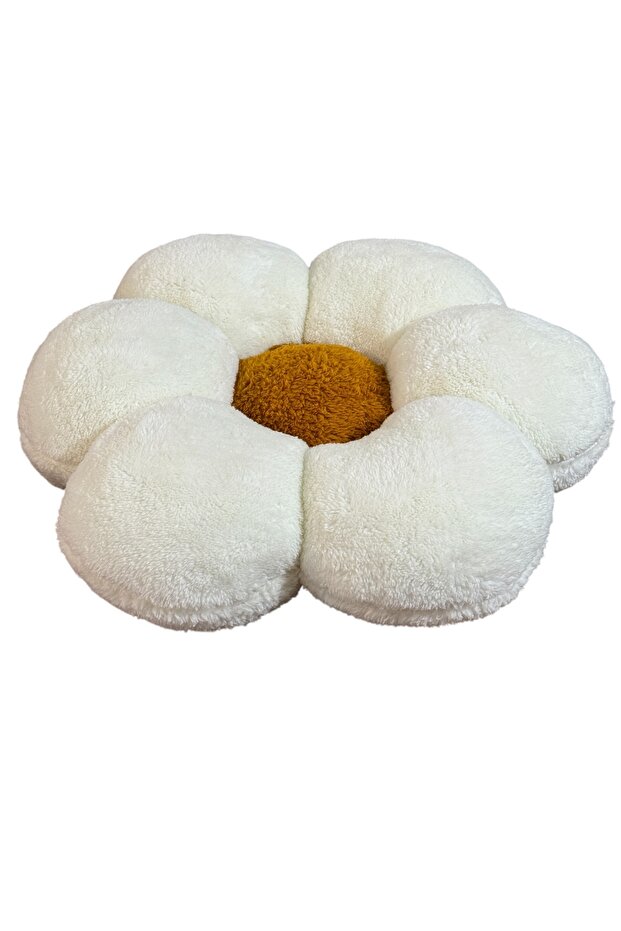 Papatya Plush Pillow Mustard Yellow