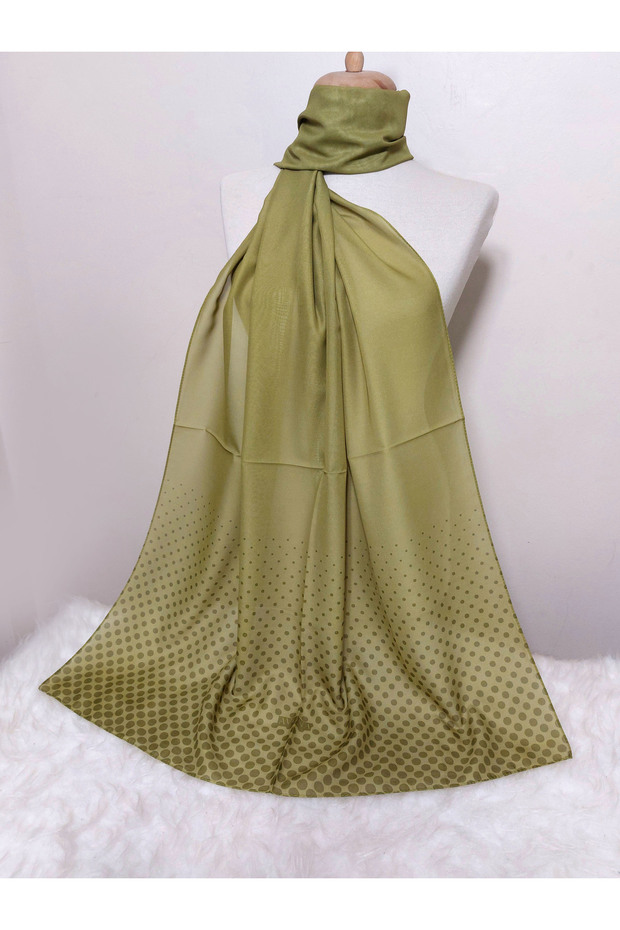 منقوشة الشيفون شال نموذج نقطة - 2