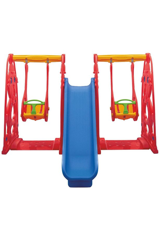 Kaydıraklı Çift Salıncak - 2 Salıncak 1 Kaydırak Park Seti Çocuk Salıncağı - Çocuk Salıncak Kaydırak - 4