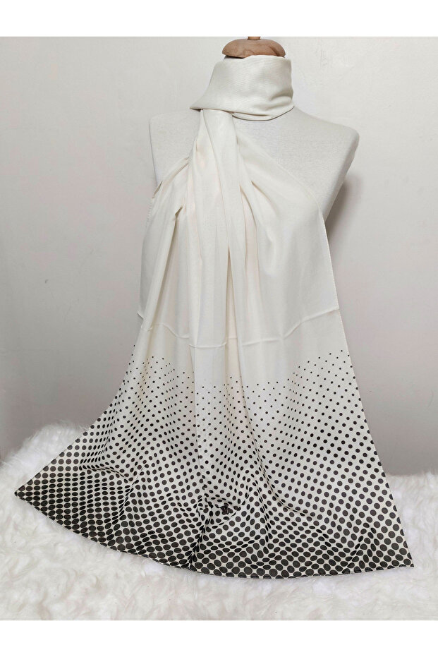 منقوشة الشيفون شال نموذج نقطة - 2