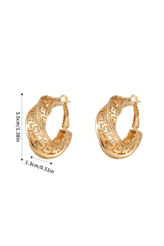 Paslanmaz Çelik İğneli Bohem Tarz Küpe - 3