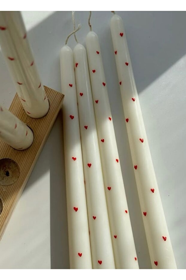 Kalp Şekilli Mum(4 ADET) - 1