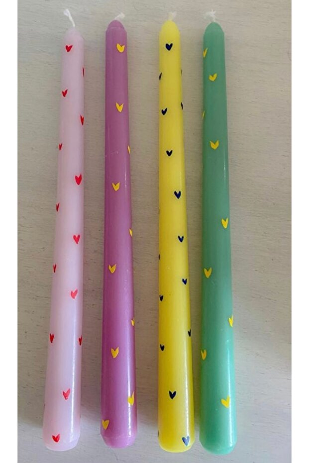 Kalp Şekilli Mum(4 ADET) - 1