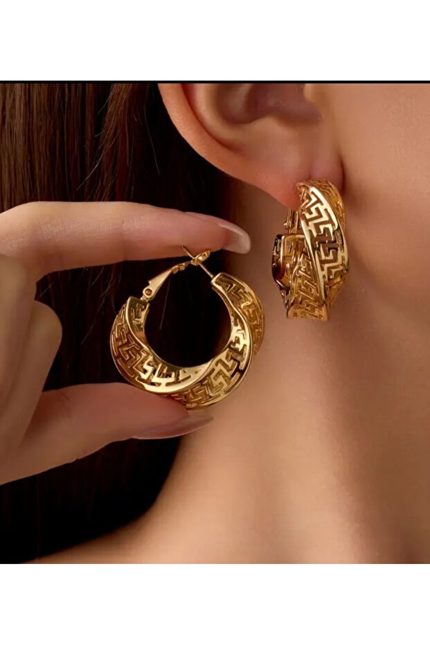 Paslanmaz Çelik İğneli Bohem Tarz Küpe - 2