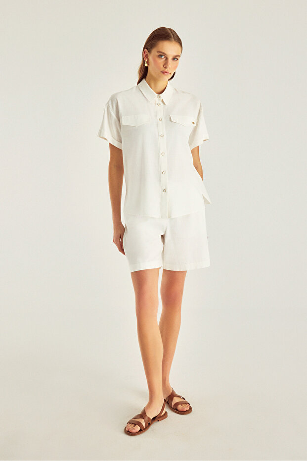 Yarım Kollu Gömlek - 1