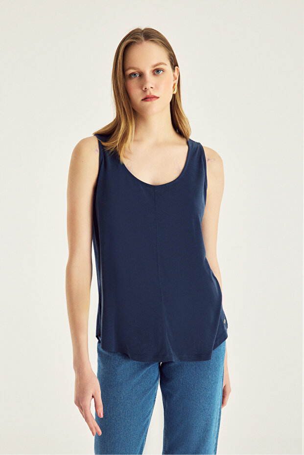 Kolsuz Örme Bluz - 1