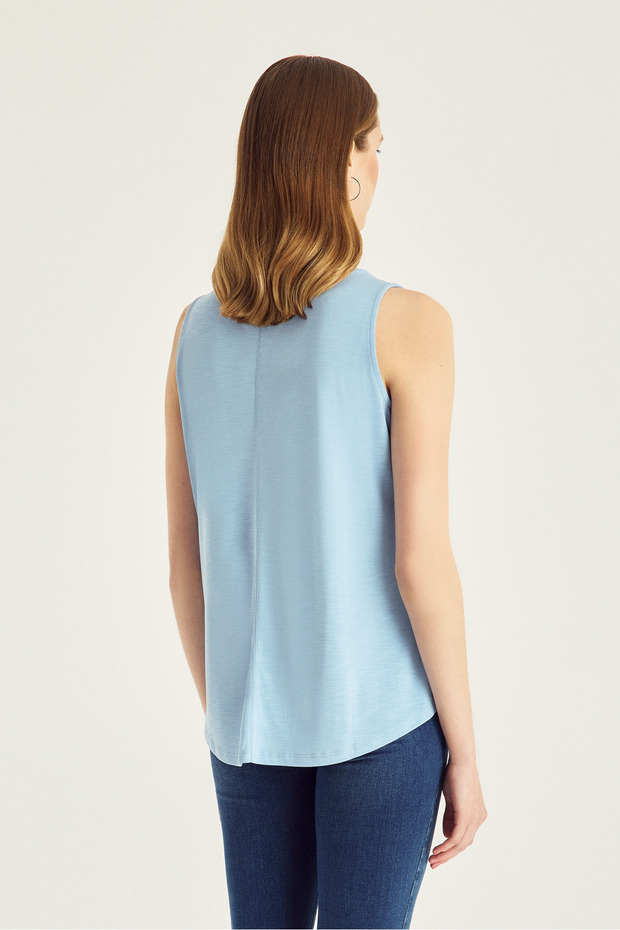 Kolsuz Örme Bluz - 4