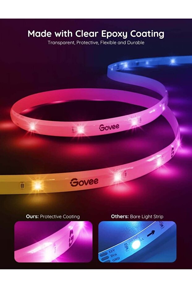 قوفي شريط ليد ذكي تفاعلي 20 متر - 2