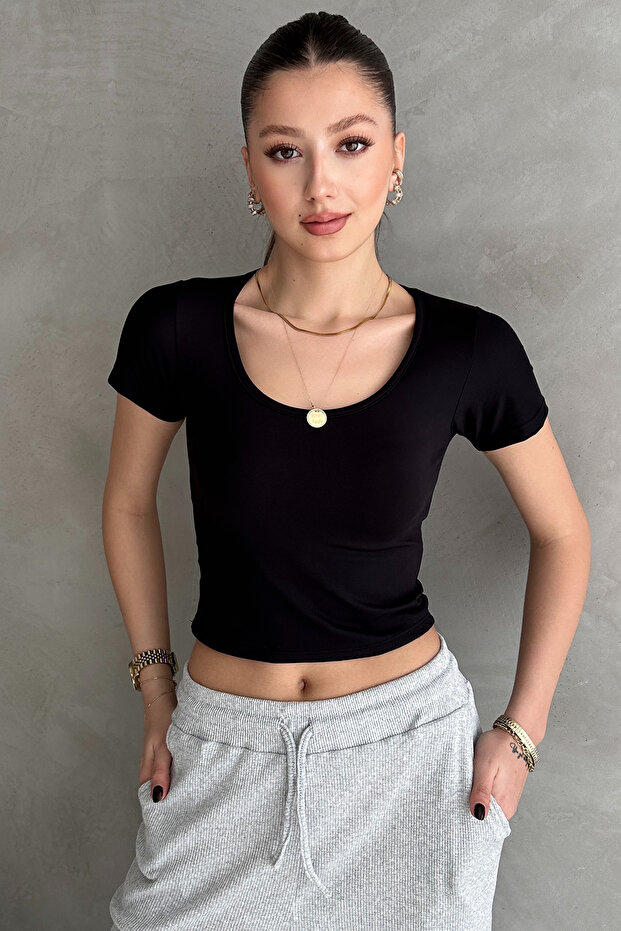 Siyah Dalgıç Kumaş Body - 2