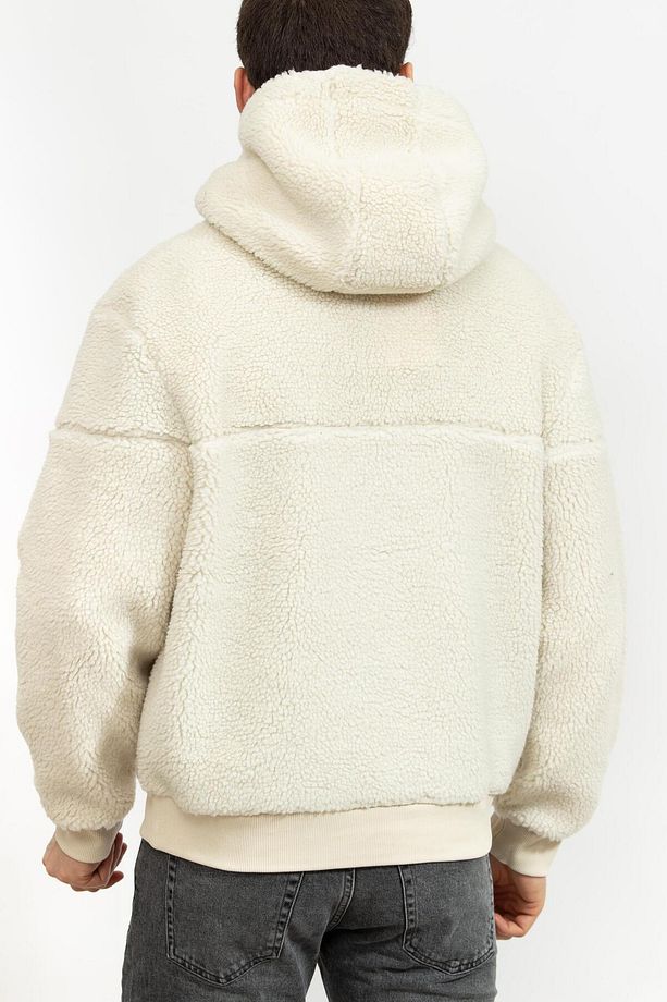 Sherpa Blocking Erkek Kapüşonlu Sweatshirt - 3