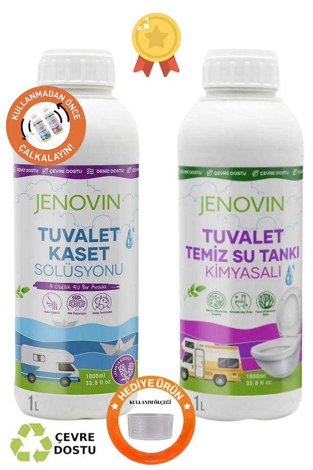 Sifon Temizliği Karavan & Tekne Kasetli Ve Portatif Tuvalet Wc Atık Kimyasalları Lavanta Kokulu 1l - 1