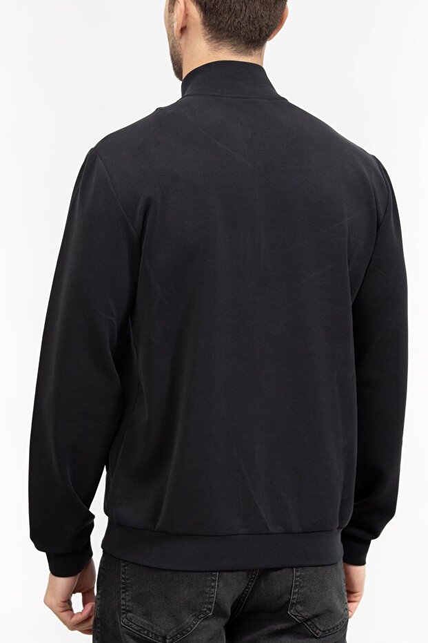 Erkek Fermuarlı Sweatshirt - 8