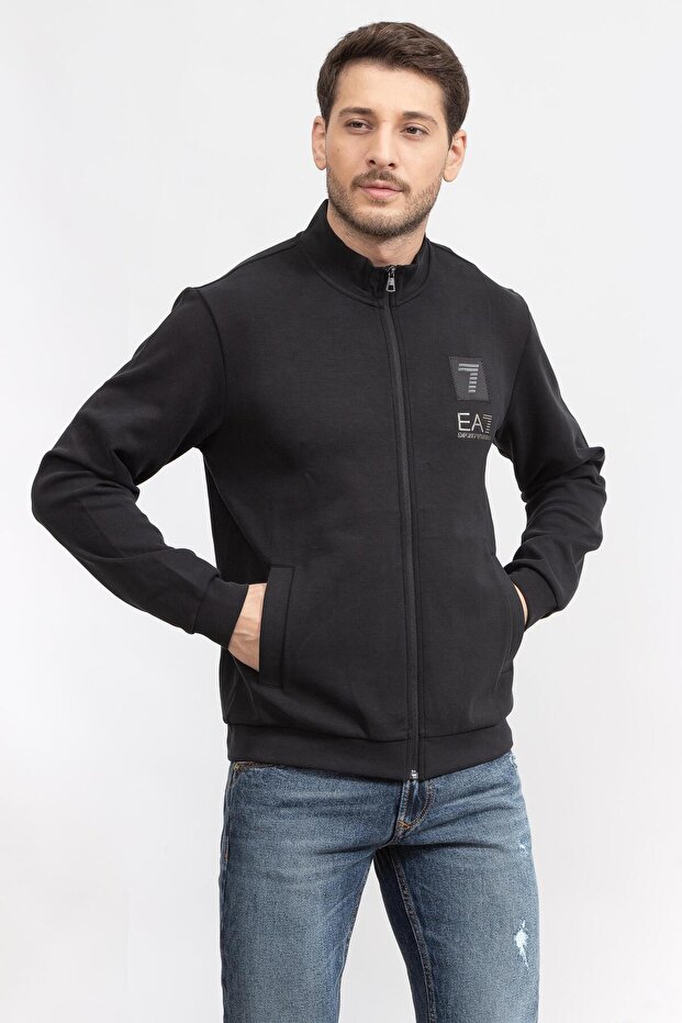 Erkek Fermuarlı Sweatshirt - 4