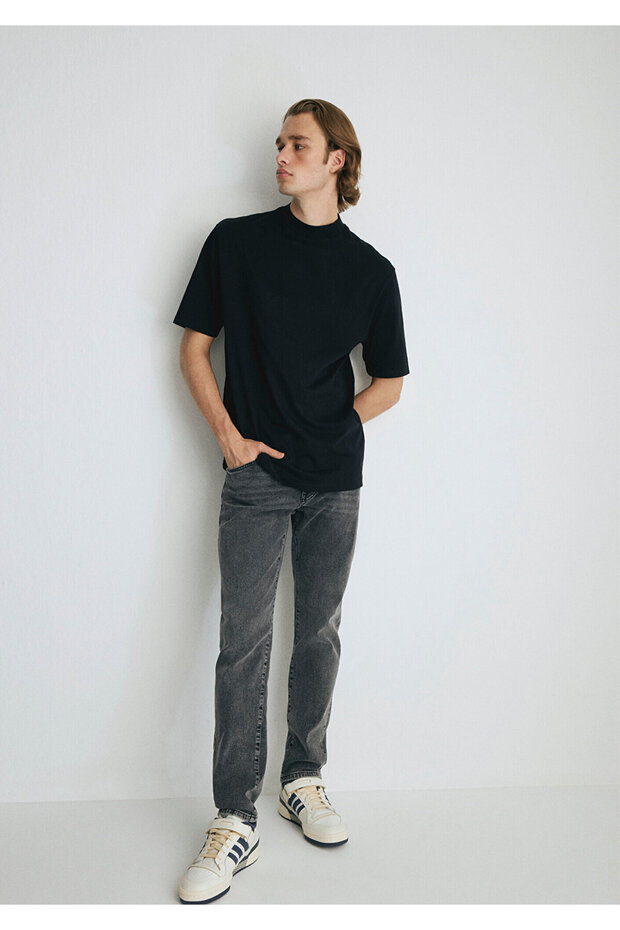 Milan College Shaded Dark Gray Jean Trousers 0081085201