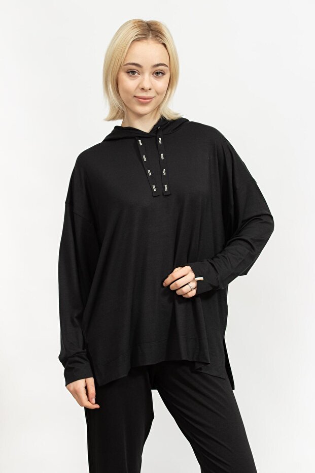 Kadın Kapüşonlu Sweatshirt - 2