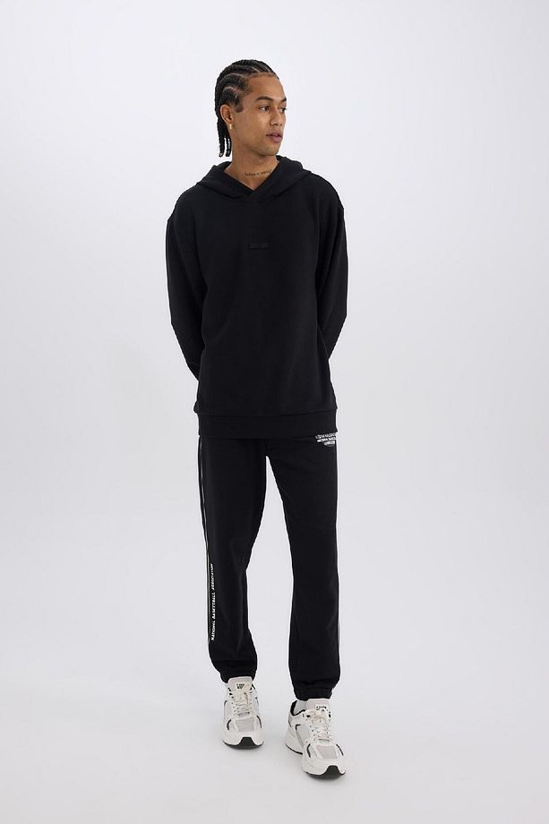 Fit Kalın Jogger Eşofman Altı Nba Wordmark Standart Fit Cepli Esnek Bantlı Paça D3231ax24wn - 5