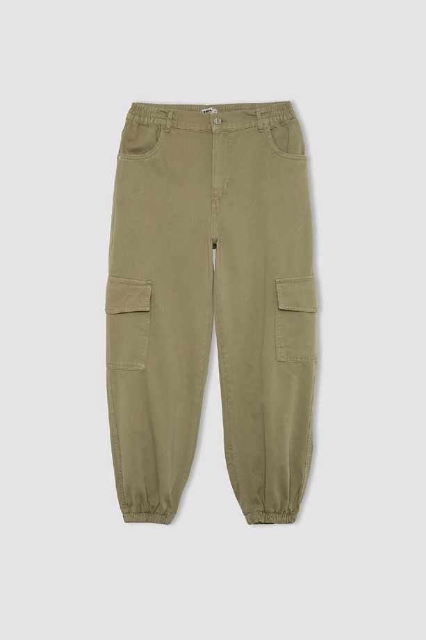 Coool Jogger Pantolon Gabardin Kumaş Normal Bel Basic Düz Kargo Cepli B0454ax24sp - 8