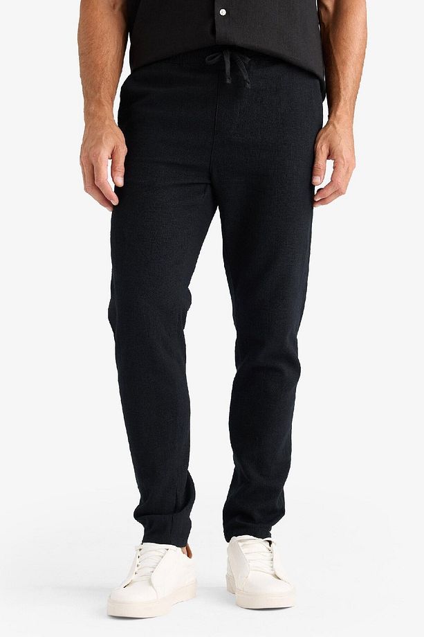 %100 Pamuk Regular Fit Normal Kesim Yazlık Dokuma Kanvas Jogger Pantolon D6260ax25sp - 1