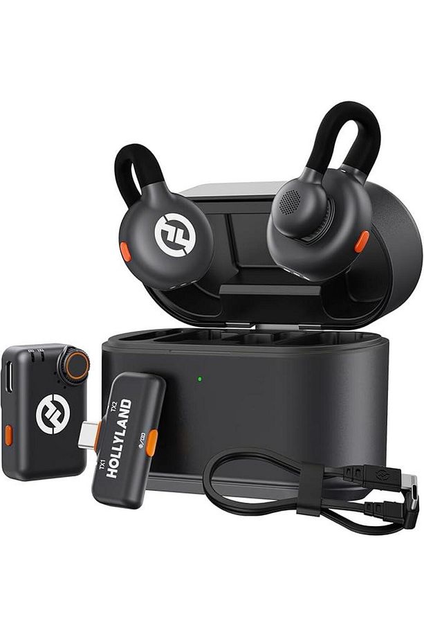 SRT Lark M2S Combo (Kamera RX + USB-C RX+ Lightning Kablosu) Kablosuz Lavalier Mikrofon, iPhone/Kame - 1