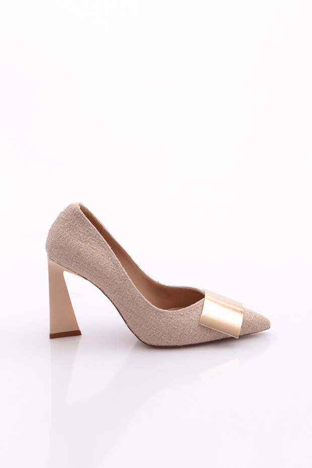 Women’s Heeled Shoes Beige Chenille 23611022859